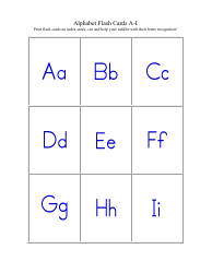 Document preview: Alphabet Flashcards
