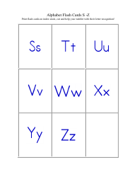 Alphabet Flashcards, Page 3