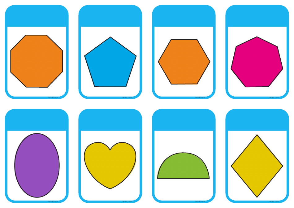 Small Shape Flashcards, Page 5