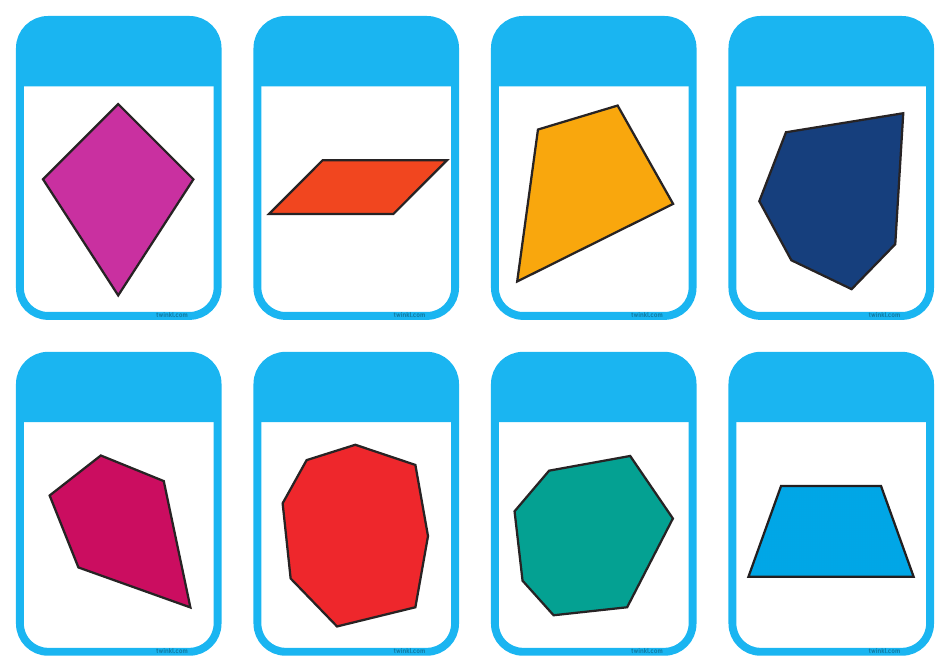 Small Shape Flashcards, Page 7