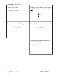 Grade 7 Math Vocabulary Flashcards, Page 10