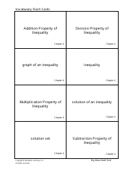 Grade 7 Math Vocabulary Flashcards, Page 17