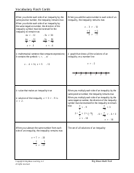 Grade 7 Math Vocabulary Flashcards, Page 18