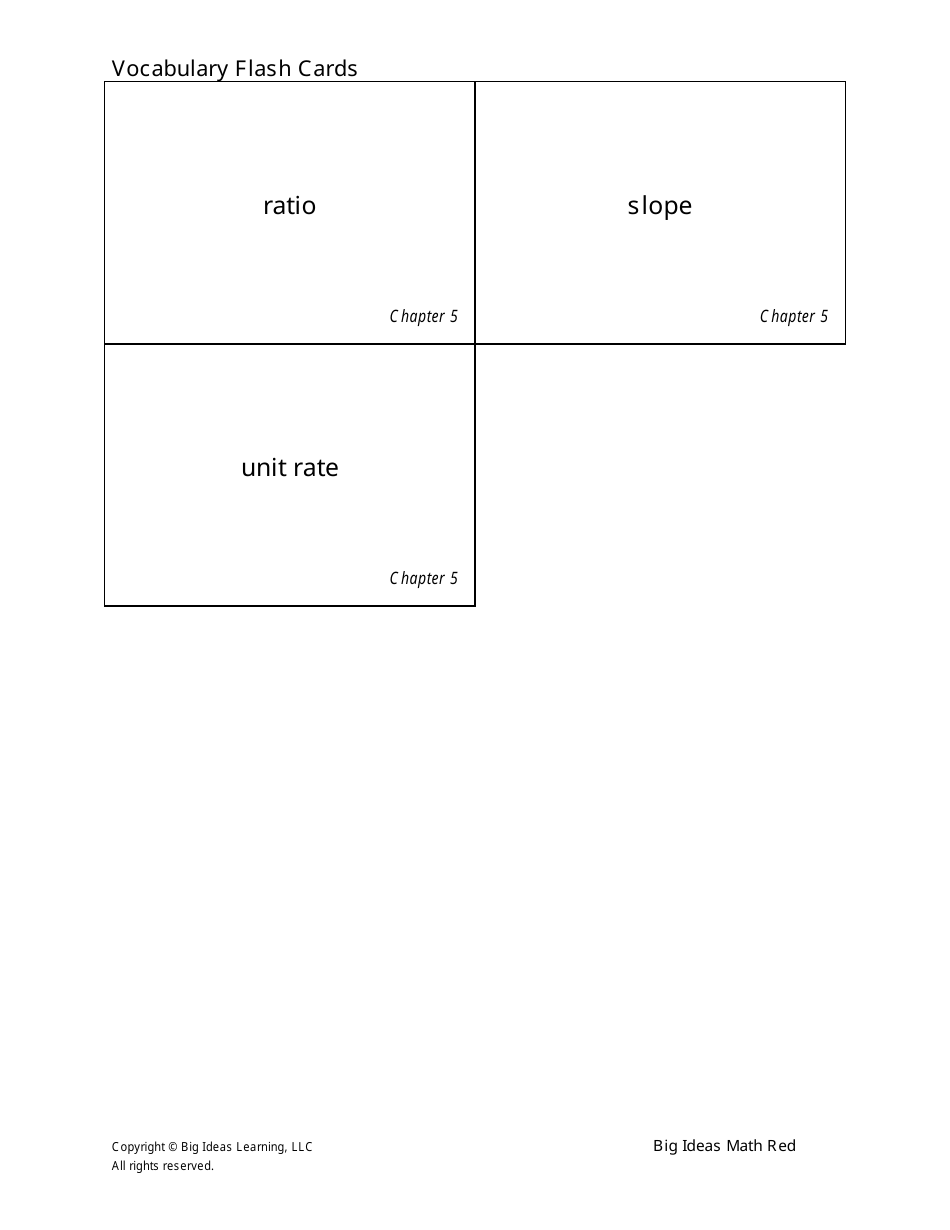 Grade 7 Math Vocabulary Flashcards Download Printable PDF | Templateroller