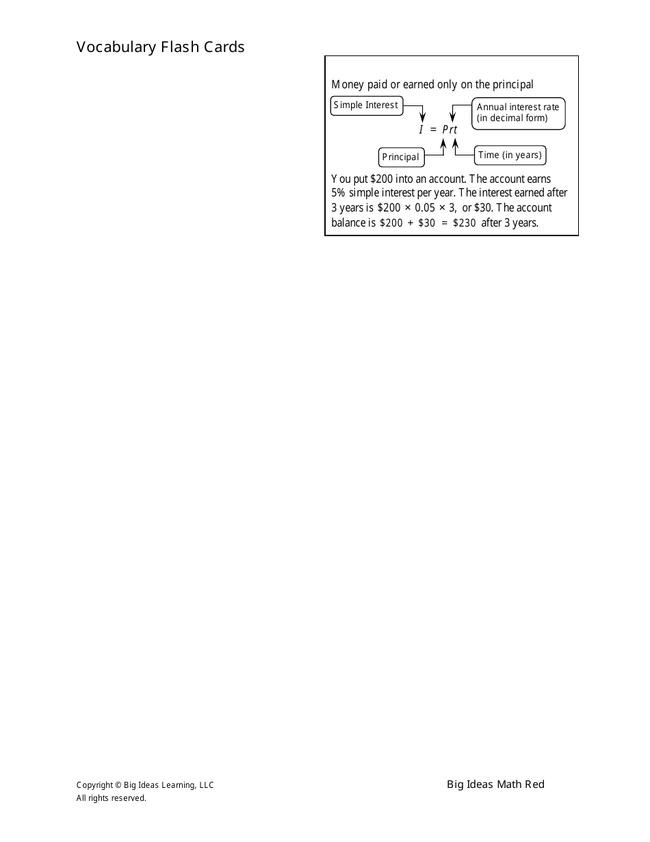 Grade 7 Math Vocabulary Flashcards Download Printable PDF | Templateroller