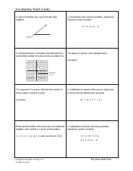 Grade 7 Math Vocabulary Flashcards, Page 2