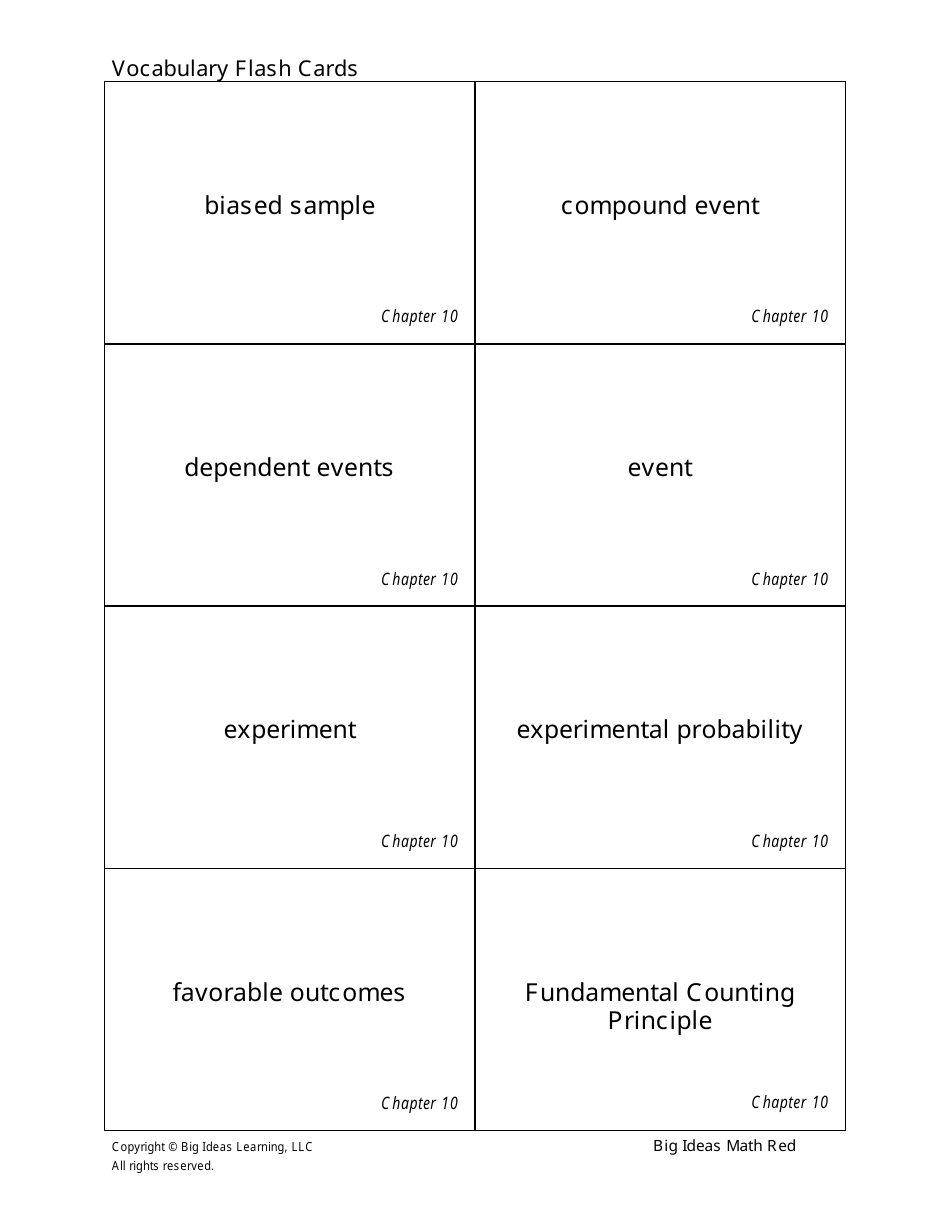 Grade 7 Math Vocabulary Flashcards Download Printable PDF | Templateroller