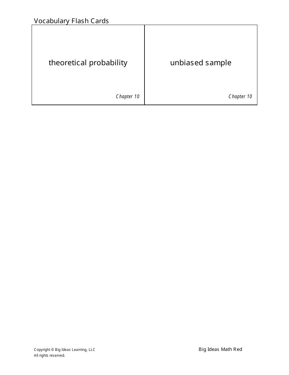 Grade 7 Math Vocabulary Flashcards Download Printable PDF | Templateroller