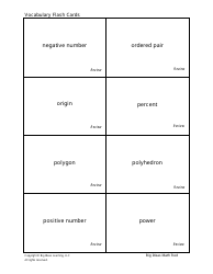 Grade 7 Math Vocabulary Flashcards, Page 3