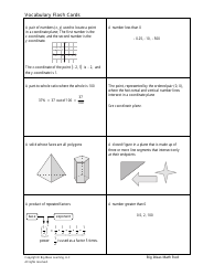 Grade 7 Math Vocabulary Flashcards, Page 4