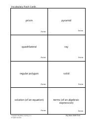 Grade 7 Math Vocabulary Flashcards, Page 5