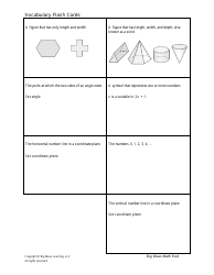 Grade 7 Math Vocabulary Flashcards, Page 8