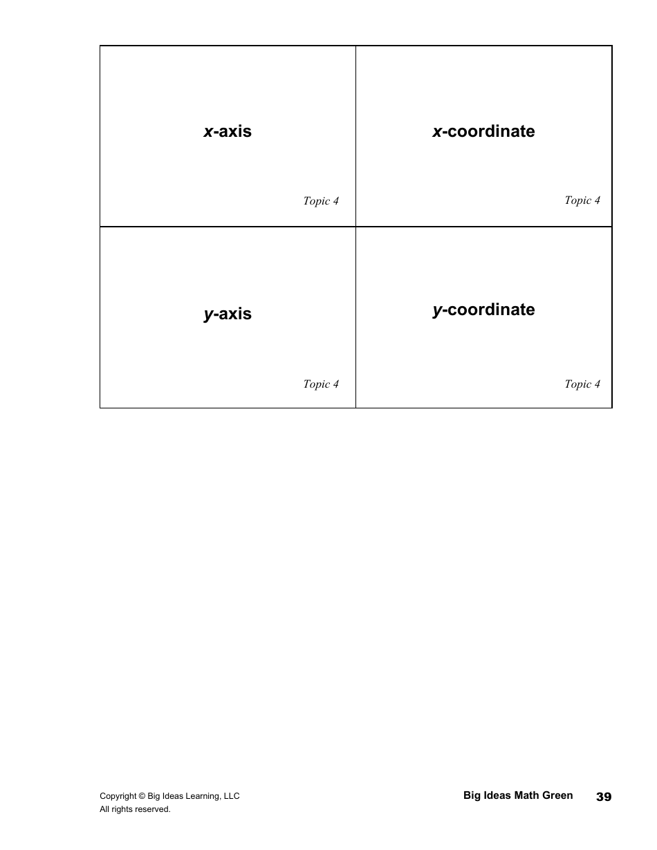 Math Glossary Flashcards, Page 39