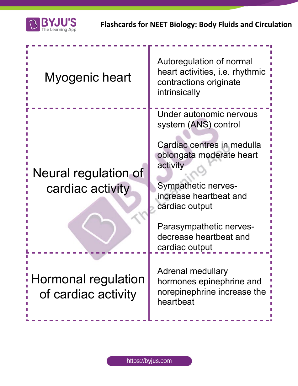 Neet Biology Flashcards - Body Fluids and Circulation, Page 11