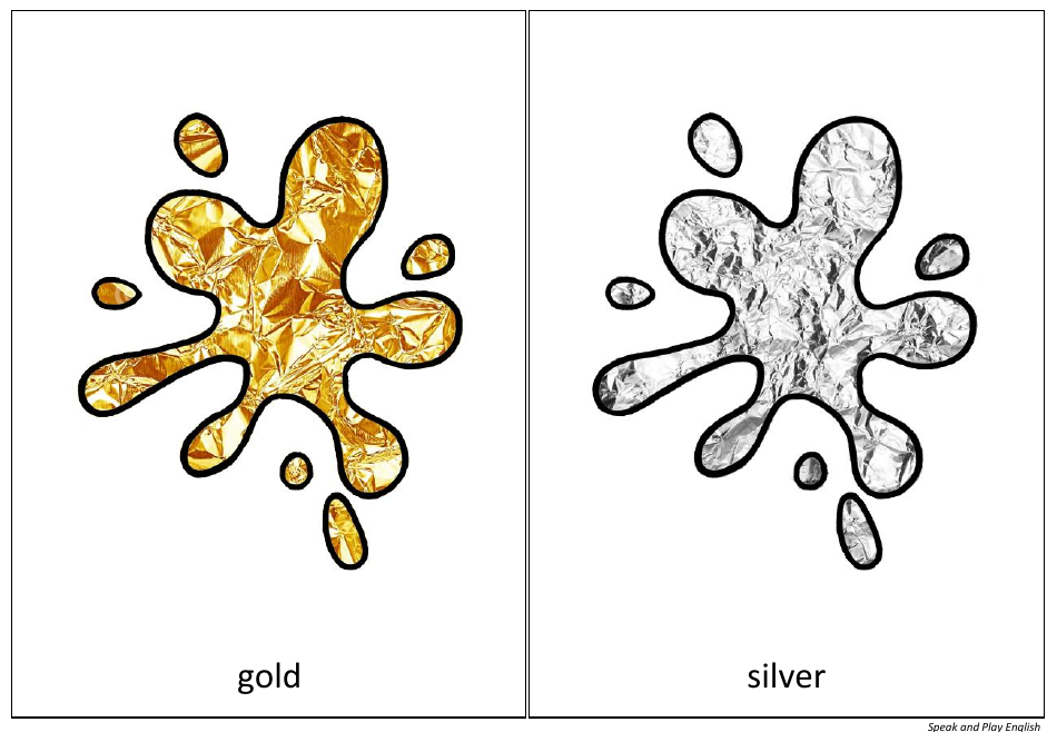English Flashcards - Colors, Page 8