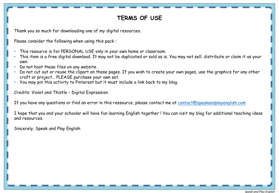English Flashcards - Colors, Page 9