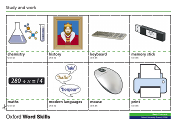 Oxford Word Skills Basic Flashcards, Page 6