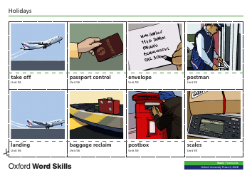 Oxford Word Skills Basic Flashcards, Page 8