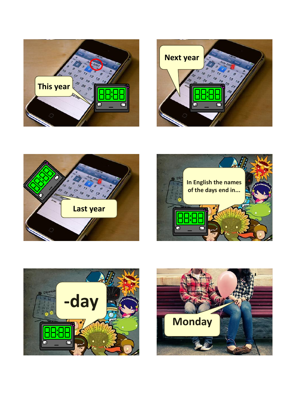 English Vocab Revision Flashcards - Time, Page 3