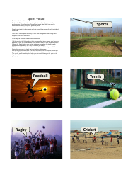Document preview: English Vocab Revision Flashcards - Sports