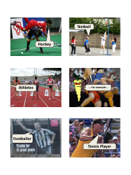 English Vocab Revision Flashcards - Sports, Page 3