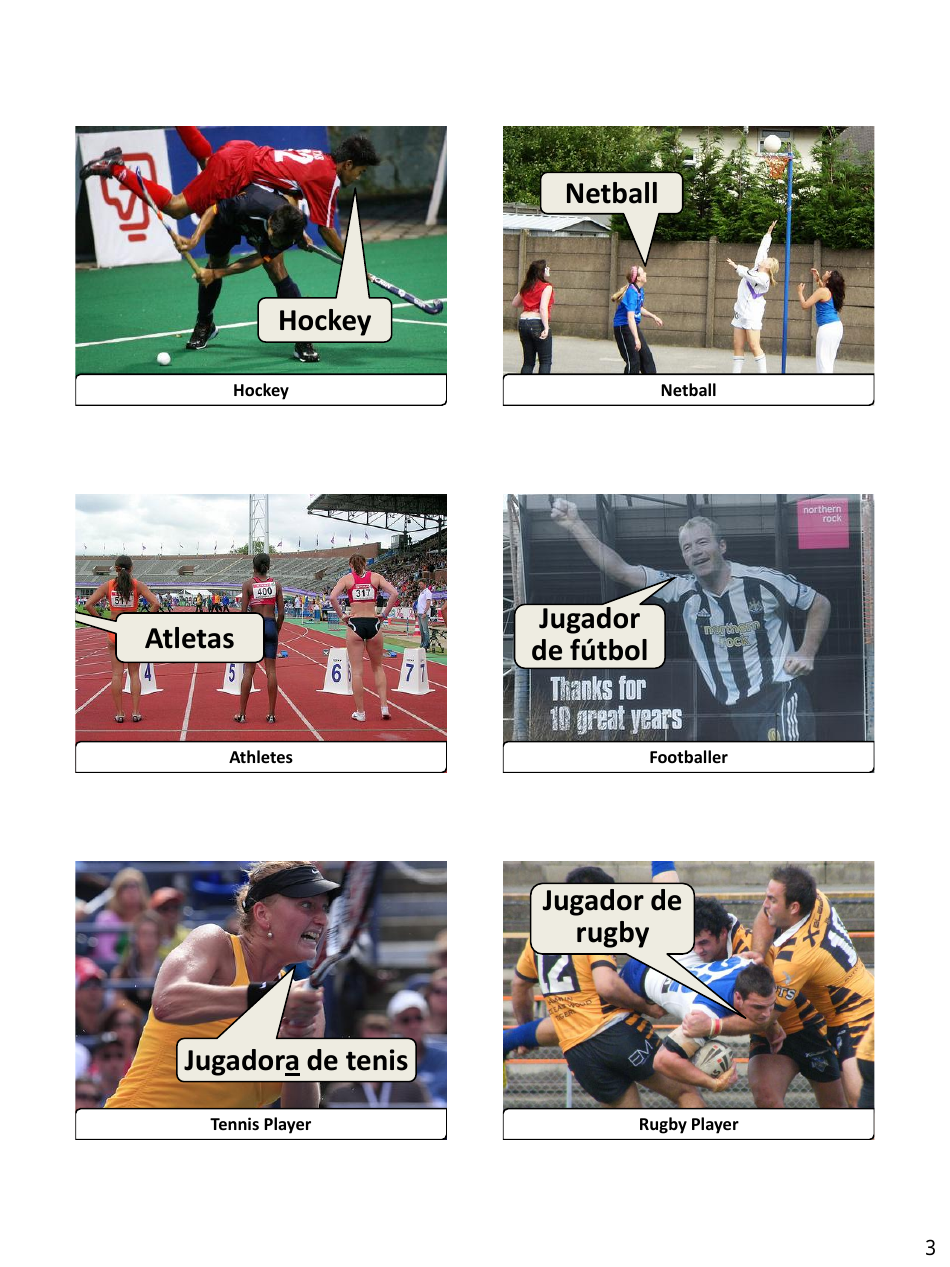 Spanish Revision Flashcards - Sports, Page 3