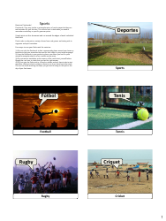 Document preview: Spanish Revision Flashcards - Sports