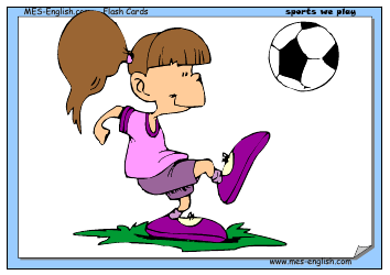 Document preview: English Flashcards - Sports