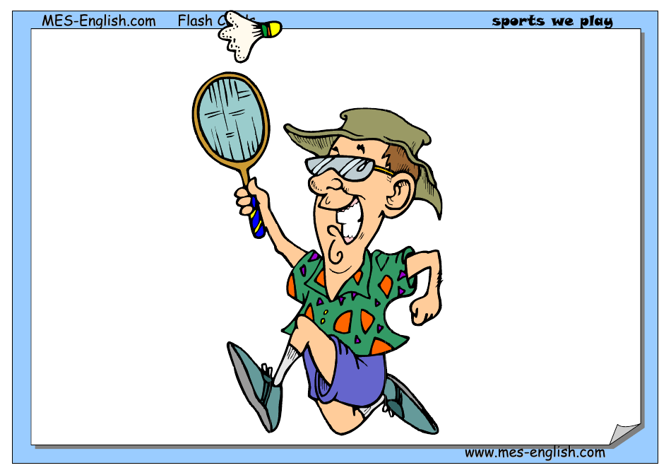 English Flashcards - Sports, Page 10