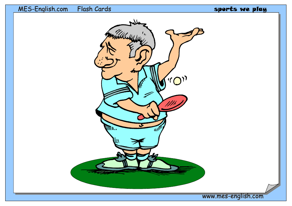 English Flashcards - Sports, Page 11