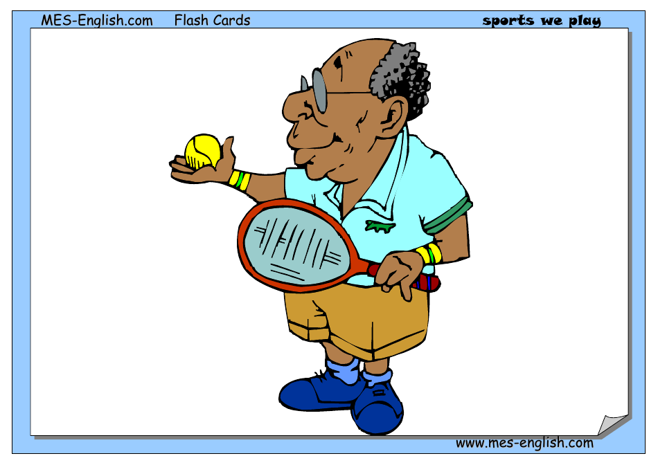 English Flashcards - Sports, Page 12