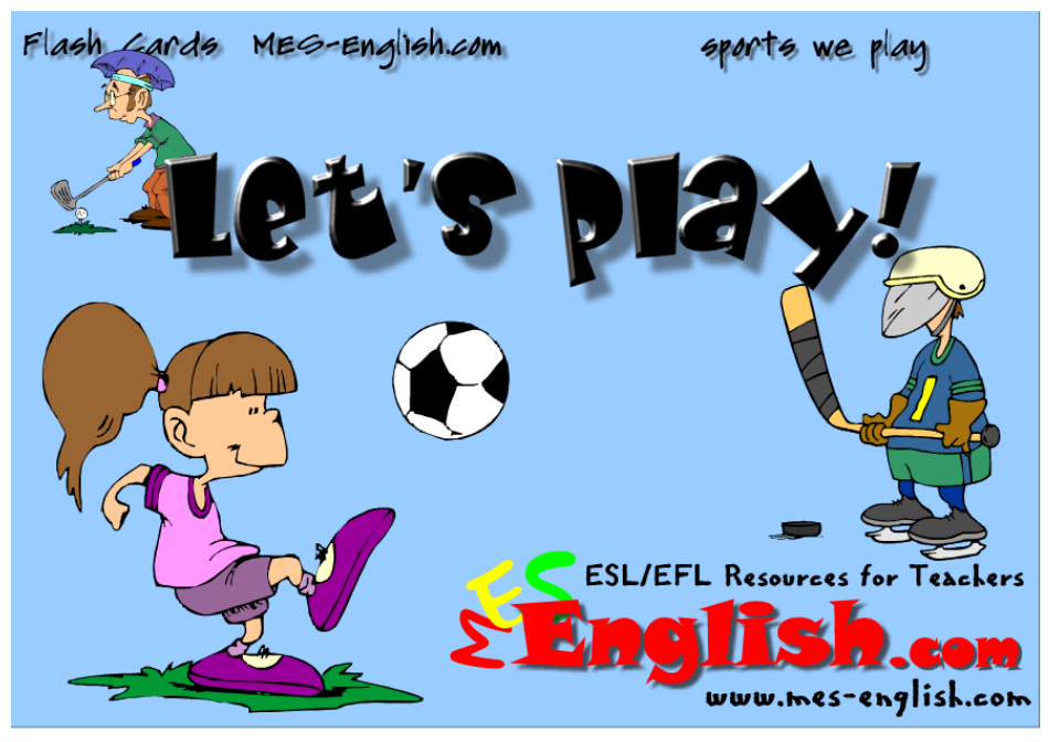 English Flashcards - Sports, Page 13