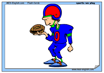 English Flashcards - Sports, Page 3