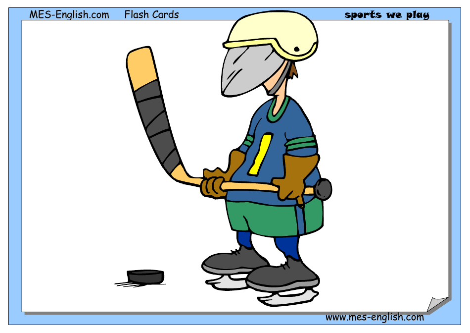 English Flashcards - Sports, Page 6