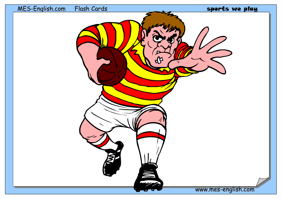 English Flashcards - Sports, Page 7