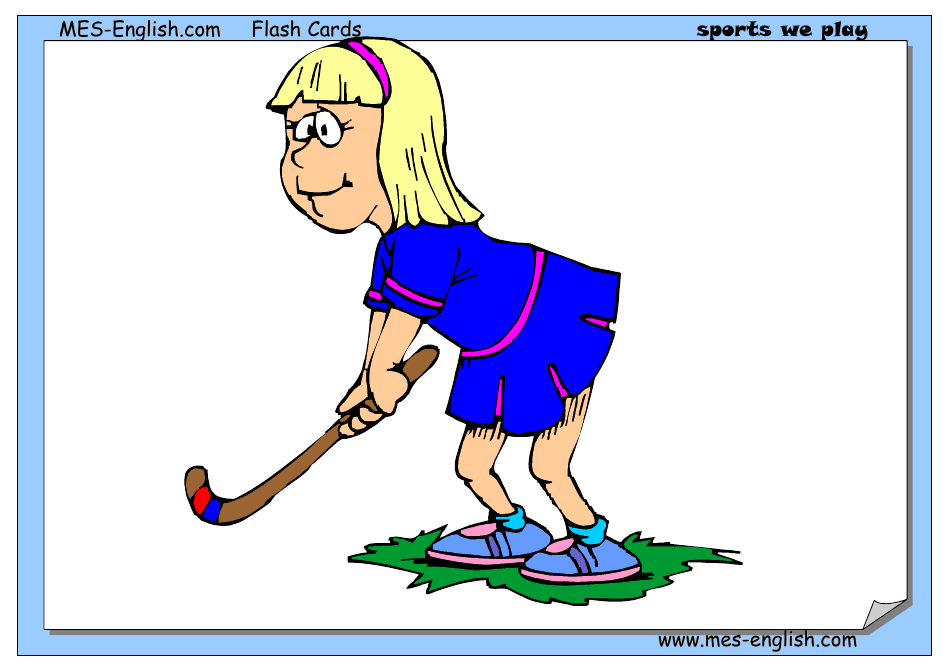 English Flashcards - Sports, Page 8