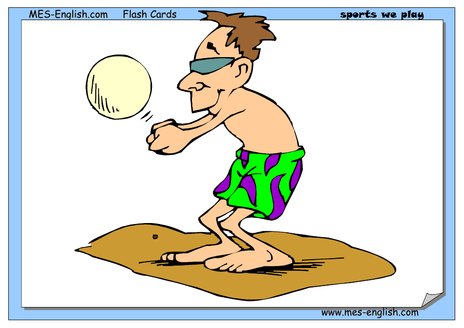 English Flashcards - Sports, Page 9