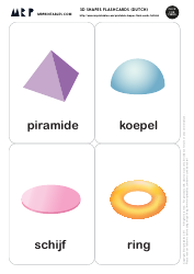 Dutch Flashcards - 3d Shapes, Page 2