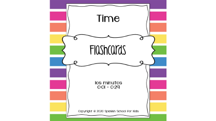 Document preview: Spanish Flashcards - Time