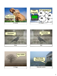 Spanish Revision Flashcards - Weather, Page 5