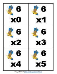 Cowboy Multiplication Flashcards, Page 16