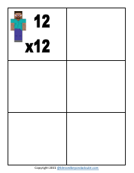 Cowboy Multiplication Flashcards, Page 31