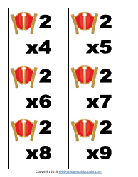 Cowboy Multiplication Flashcards, Page 8