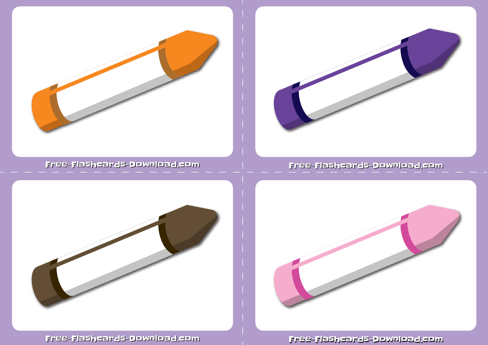 Small Color Flashcards, Page 3