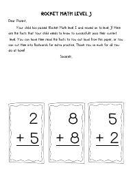 Rocket Math Flashcards, Page 10