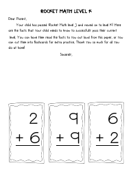 Rocket Math Flashcards, Page 11