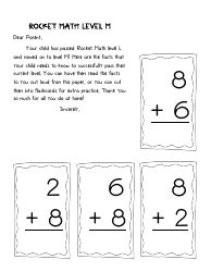 Rocket Math Flashcards, Page 13