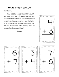 Rocket Math Flashcards, Page 15