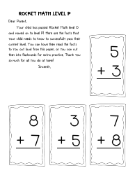 Rocket Math Flashcards, Page 16
