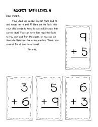 Rocket Math Flashcards, Page 18
